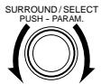 DENON D-M51DVS - Turn the SURROUND/SELECT knob and set the minutes place to "56". - 1