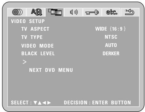 DENON D-M51DVS - ※ To exit the video setup mode - 4