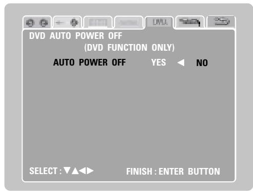 DENON D-M51DVS - [4] DVD Auto Power Off setting - 2