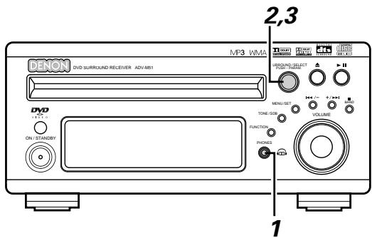 DENON D-M51DVS - Playback using the Dolby Headphone mode - 1