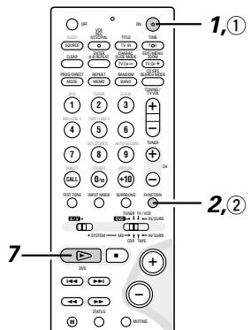 DENON D-M51DVS - CD  TAPE recording (when the ADV-M51 and DRR-M31 are connected with a system cord) - 3