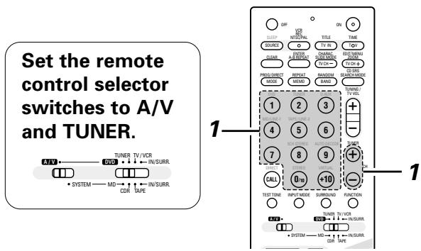 DENON D-M51DVS - Listening to preset stations - 2