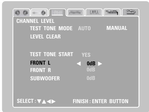 DENON D-M51DVS - [3] Adjusting the channel level - 4