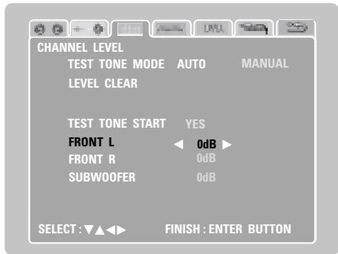 DENON D-M51DVS - [3] Adjusting the channel level - 6