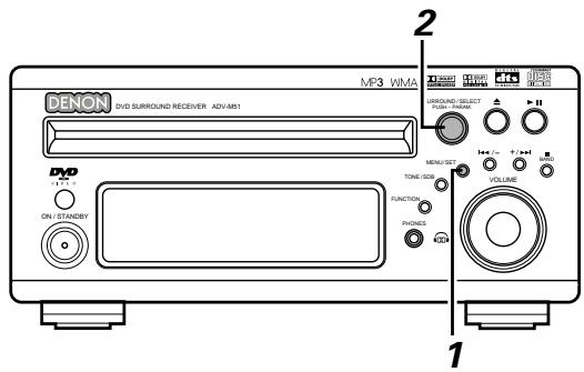 DENON D-M51DVS - Turning the everyday timer and once timer on and off - 1