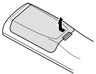 DENON D-M51DVS - Inserting the batteries - 1