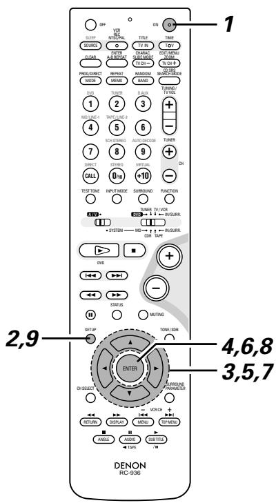 DENON D-M51DVS - Quick setup procedure - 2