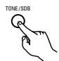 DENON D-M51DVS - Press the TONE/SDB button. - 2