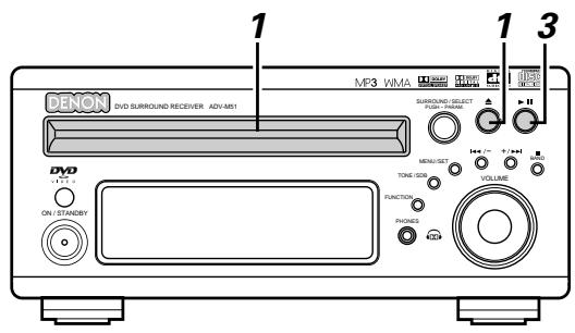 DENON D-M51DVS - [1] Listening to Recorded MP3 CD/CD-R/CD-RW - 1