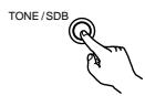 DENON D-M51DVS - Press the TONE/SDB button. - 1