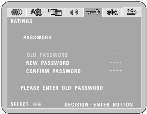 DENON D-M51DVS - When "password CHANGE" is selected. - 3