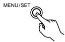 DENON D-M51DVS - Press the MENU/SET button. - 1