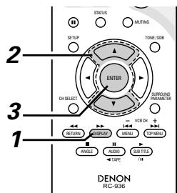 DENON D-M51DVS - Operating using the disc information OSD - 3