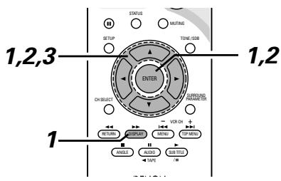 DENON D-M51DVS - Adjusting the picture quality - 2
