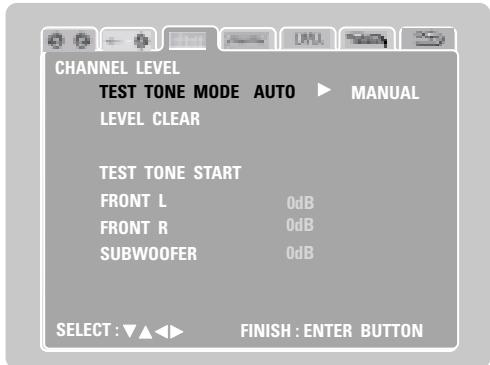 DENON D-M51DVS - [3] Adjusting the channel level - 2