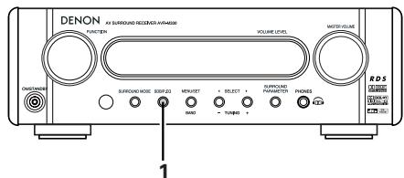 DENON DHT-M330DV - [1] Adjusting the sound quality (SDB/P.EQ) - 1
