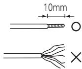 DENON DHT-M330DV - Replacing the speaker connection cords - 2