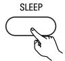 DENON DHT-M330DV - Setting the sleep timer (remote control unit only) - 4