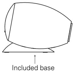 DENON S-55HT - To set the speaker system at an angle slanting upwards - 1