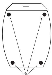 DENON S-55HT - The quality of the sound produced from the speaker system is affected by the size and type (Japanese or Western) of the room, as well as by the method of installation. Consider the points listed below before installing the speaker system. - 1