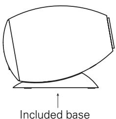 DENON S-65HT - To set the speaker system at an angle slanting down wards - 1