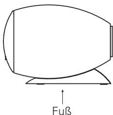 DENON S-65HT - Das Laufsprechersystem horizontal aufstellen - 1