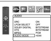 DENON DN-V100 - AUDIO MODE (Default: HDMI) - 1