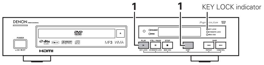 DENON DN-V210 - KEY LOCK - 1