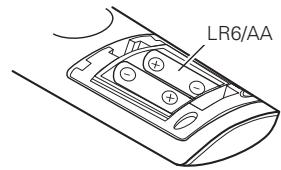 DENON AVP-A1HDA - Inserting the Batteries - 3