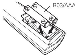 DENON AVP-A1HDA - Inserting the Batteries - 4