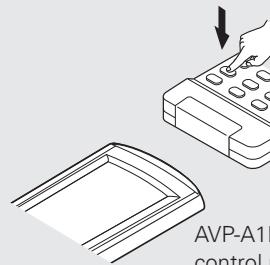 DENON AVP-A1HDA - Point the main remote control units directly at each other and press and hold the button on the other device's remote control unit that you want to learn. - 1