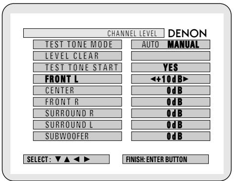 DENON ADV-1000 - [3] Setting the channel level - 6