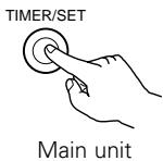 DENON ADV-1000 - Press the TIMER/SET button. - 1