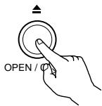 DENON ADV-1000 - Press the OPEN/CLOSE button to open the disc tray. - 1