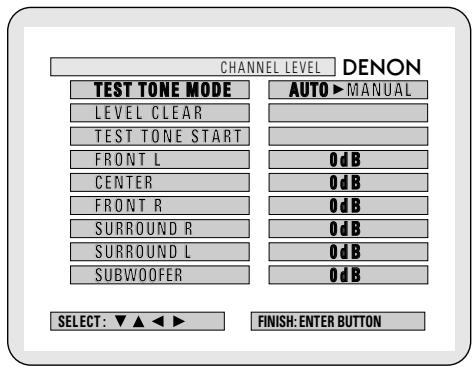DENON ADV-1000 - [3] Setting the channel level - 2