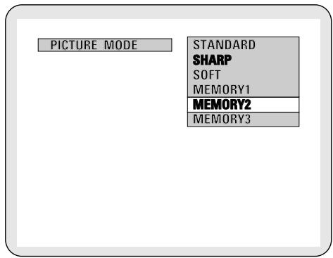 DENON ADV-1000 - MEMORY 1 to 3: - 1
