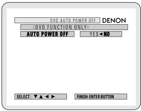 DENON ADV-1000 - [4] Setting the DVD auto power off - 2