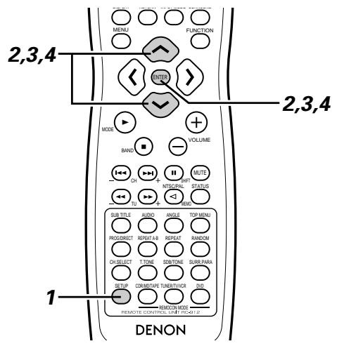 DENON ADV-1000 - ■ When "password CHANGE" is selected. - 8