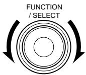 DENON ADV-1000 - With the name of the volume to be adjusted selected, turn the FUNCTION/SELECT knob or cursor button ( , ) to adjust the level. - 1