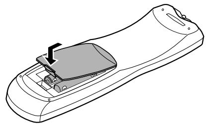 DENON ADV-1000 - Inserting the batteries - 3