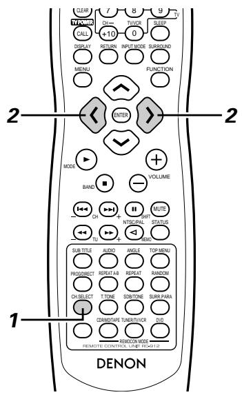DENON ADV-1000 - Before playing with the surround function - 5