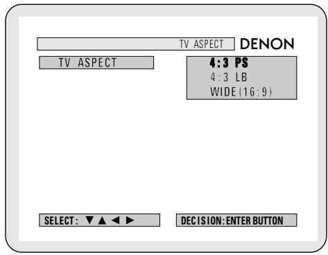 DENON ADV-1000 - ※ To exit the TV aspect mode - 3