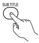 DENON ADV-1000 - During playback, press the SUBTITLE button. - 1