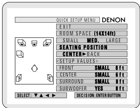 DENON ADV-1000 - Quick system settings (to switch between the 2- and 5.1-channel modes) - 4