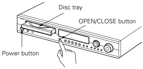 DENON ADV-1000 - Opening and Closing the Disc Tray - 1