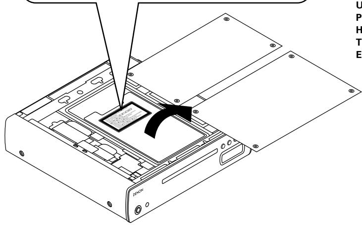DENON DCD-CX3 - WARNING: - 1
