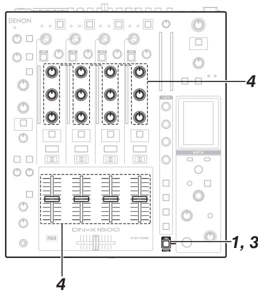DENON DN-X1600 - Setting the MIDI clock - 1