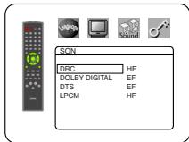 DENON DVM-1815 - DRC (contrôle de la plage dynamique) (défaut : HF) - 1