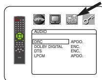 DENON DVM-1815 - Ajustes de audio - 1