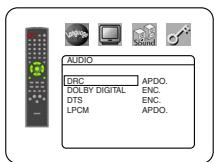 DENON DVM-1815 - Ajustes de audio - 2